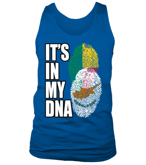 Cypriot And Benin Mix Heritage DNA Flag Tank Top Unisex