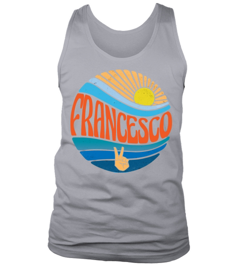 Francesco Shirt Vintage Sunset Francesco Groovy Tank Top Unisex