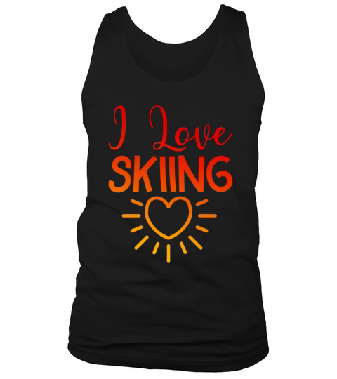 I love skiing Tank Top Unisex
