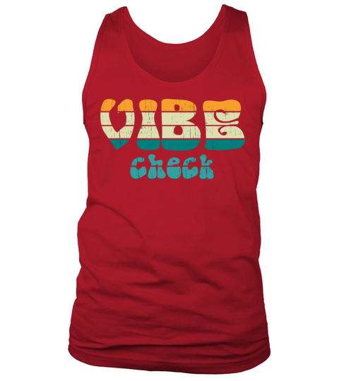 Unique Vintage Retro Style Meme Vibe Check Tank Top Unisex