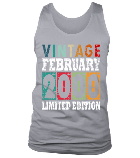 Vintage 2000 February 23rd Birthday Gift Tank Top Unisex