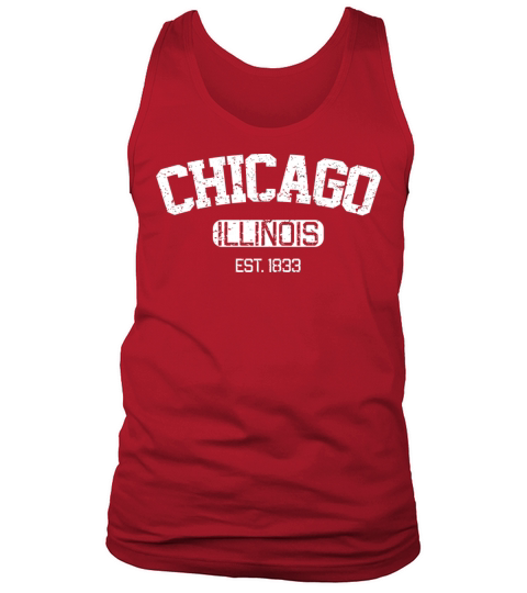 Vintage Chicago Illinois Est 1833 Souvenir Tank Top Unisex