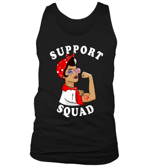 Wear Red Ribbon Heart Disease Awareness Tank Top Unisex