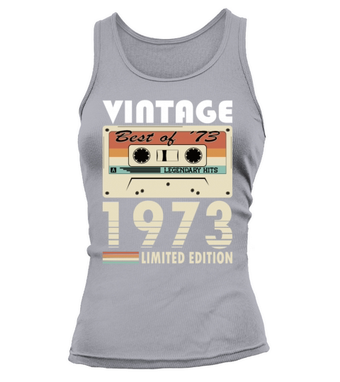 50th birthday vintage 1973 best of 1973 Tank top Woman