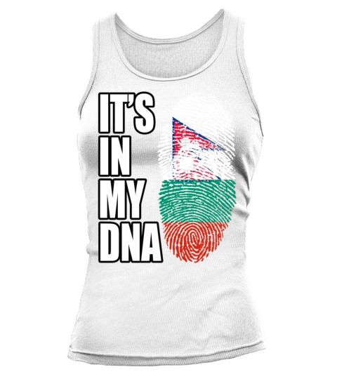 Bulgarian And Nepalese Mix DNA Flag Heritage Tank top Woman