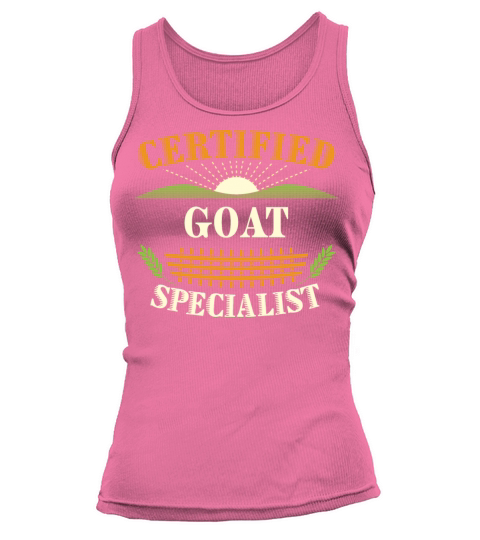 Certified Goat Specialist Farmer Funny Farming Tank top Woman