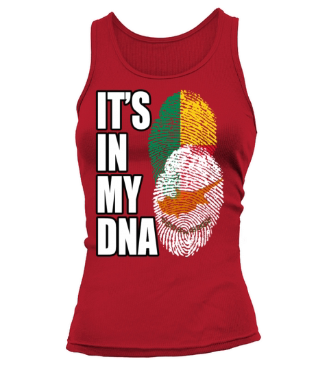Cypriot And Benin Mix Heritage DNA Flag Tank top Woman