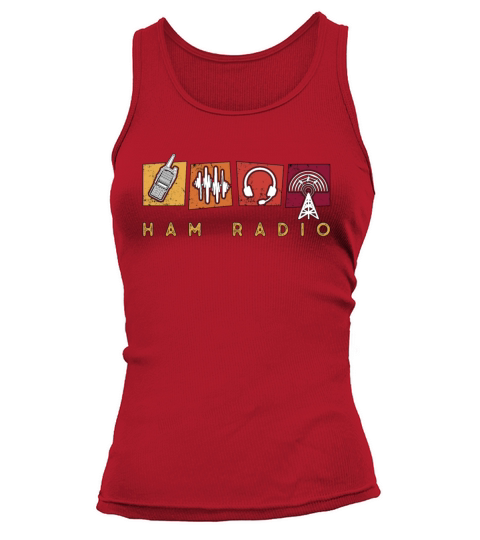 Ham Radio Amateur Radio Operator Channel Frequency Tank top Woman