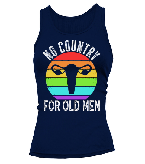 No Country For Old Men Floral Uterus Feminist Tank top Woman