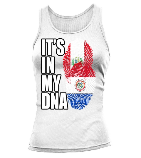 Paraguayan And Peruvian Mix Heritage DNA Flag Tank top Woman