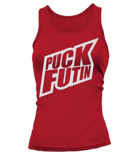puck futin logo design Tank top Woman