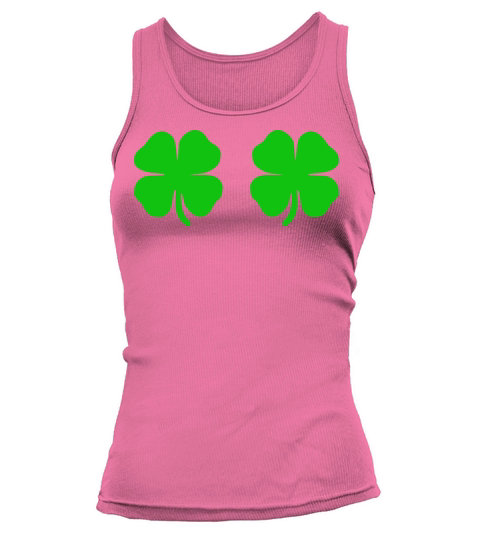 Shamrock Boobs St Patricks Day Adult Funny Women Tank top Woman