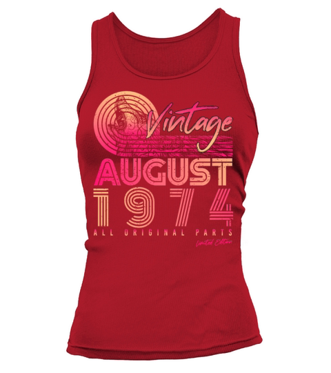 Vintage 1974 August Tank top Woman