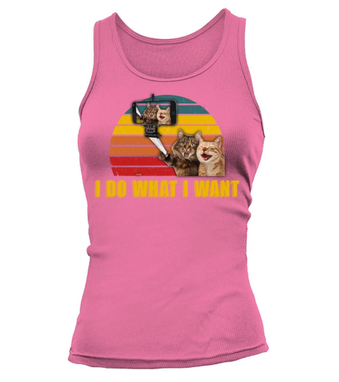 Vintage Retro I Do What I Want My Black Cat Lovers Tank top Woman