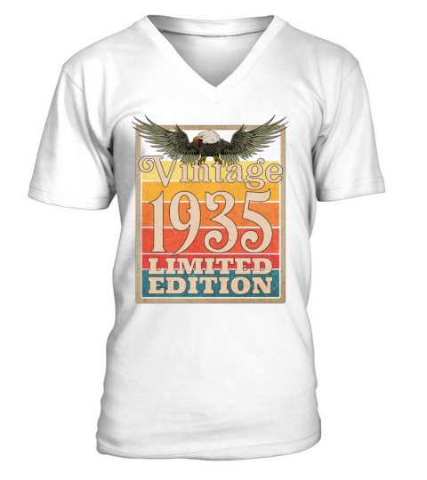 1935 Vintage Retro American Eagle Limited Edition V-Neck T-shirt