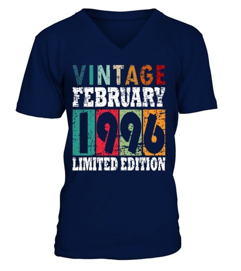 1996 February vintage V-Neck T-shirt