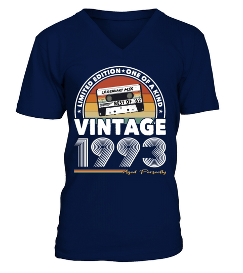 30th birthday vintage 1993 aged perfectly V-Neck T-shirt