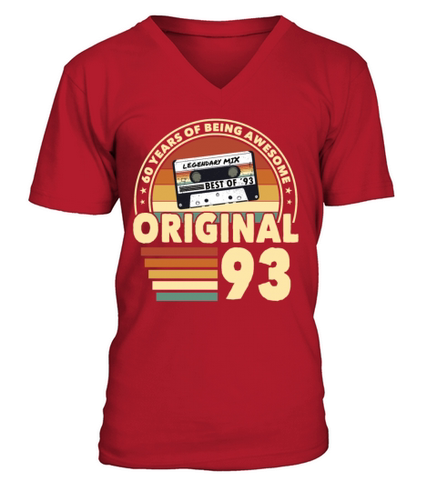 30th birthday vintage 1993 original 1993 V-Neck T-shirt