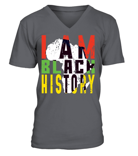 Africa Black History Pride Black History Month V-Neck T-shirt