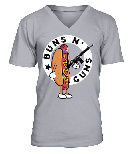 Cool Hot Dog Design For Men Women Boys Sausage Hot V-Neck T-shirt