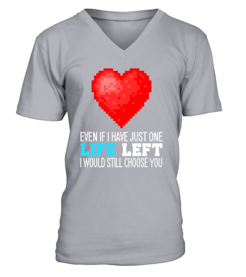 Delightful Couples Of Gaming Quote Artwork V-Neck T-shirt