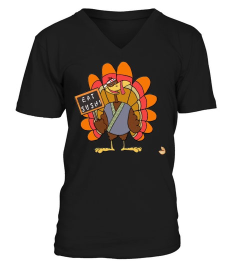 Funny Thanksgiving V-Neck T-shirt