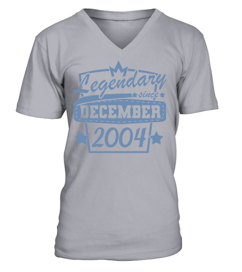 Legendary since December 2004 Retro Sayings V-Neck T-shirt
