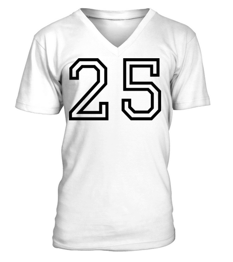 Number 25 V-Neck T-shirt