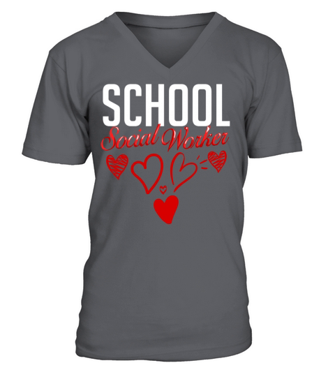 School Social Worker Quotes Appreciation Office V-Neck T-shirt