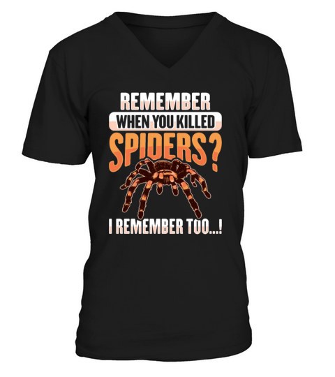 Tarantula Terrarium Design for a Pet Tarantula V-Neck T-shirt