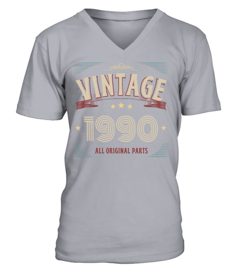 VINTAGE 1990 ALL ORIGINAL PARTS V-Neck T-shirt