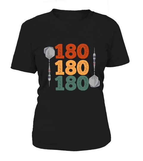 Darts Vintage 180 Scoring Hobby Dart Player Women's T-Shirt