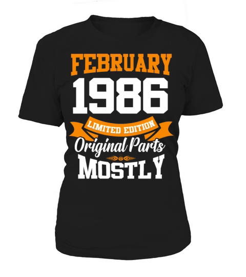 February 1986 Vintage Birthday Present Women's T-Shirt