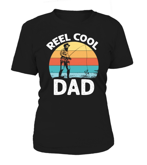 Funny Quote Distressed Vintage Real Cool-Dad Fishi Women's T-Shirt