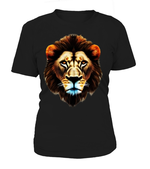 Lion Africa predator print head imprint with wild Women's T-Shirt