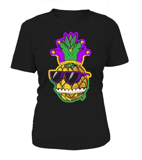 Pineapple Mardi Gras New Orleans Louisiana Women's T-Shirt