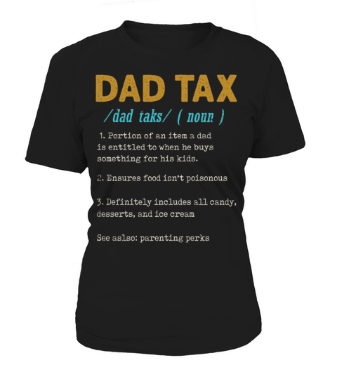 Vintage Dad Tax Definition Men Funny Fathers Day Women's T-Shirt