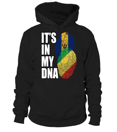 Barbadian And Congolese Republic Mix Heritage DNA Hoodie Unisex