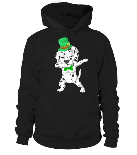 dabbing dalmatian st patricks day Hoodie Unisex