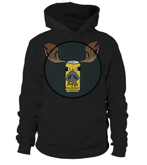 Moose Beer Hunting Hoodie Unisex