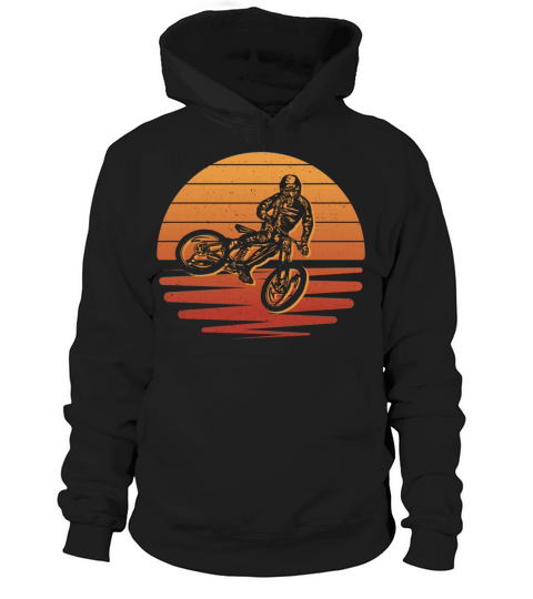Mountain Bike Vintage Biking Down Hill Cyclist Hoodie Unisex