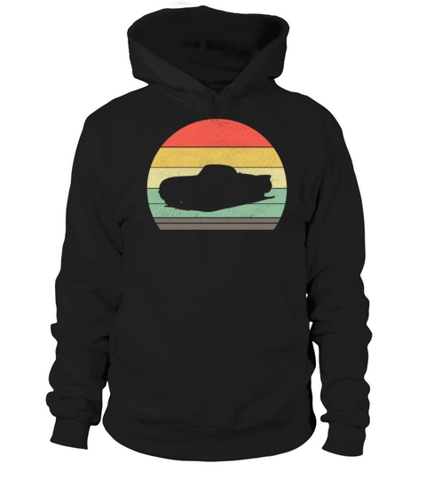 Retro Sportscar Car Vintage Sunset Musclecar Gift Hoodie Unisex