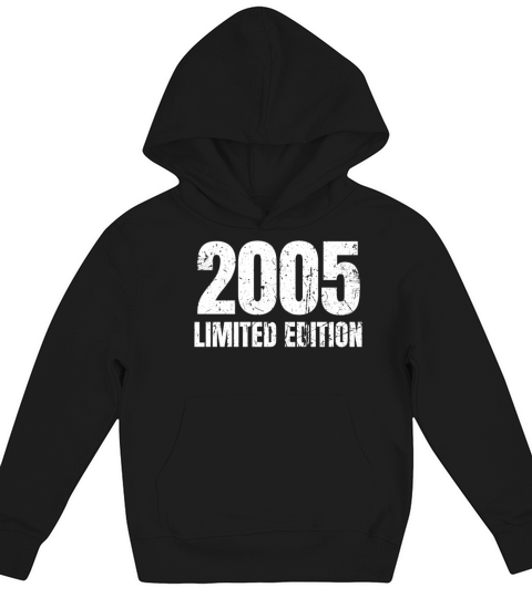 18 Years Vintage 2005 Retro 18th Birthday Kids Hoodie
