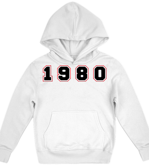 1980 Year Number Kids Hoodie