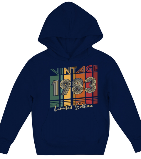40th birthday vintage 1983 limited edition Kids Hoodie