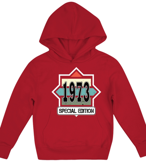 50th birthday vintage 1973 special edition Kids Hoodie
