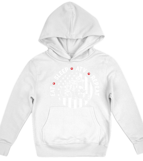 all terrain vehicles eat sleep repeat graphic them Kids Hoodie