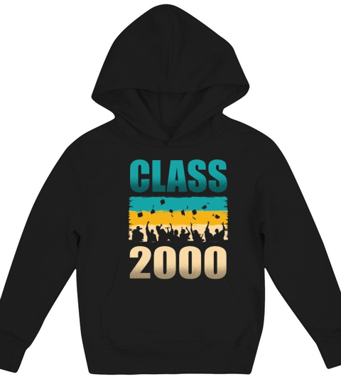 Class 2000 Decade 2000s Era Millenium Vintage Kids Hoodie