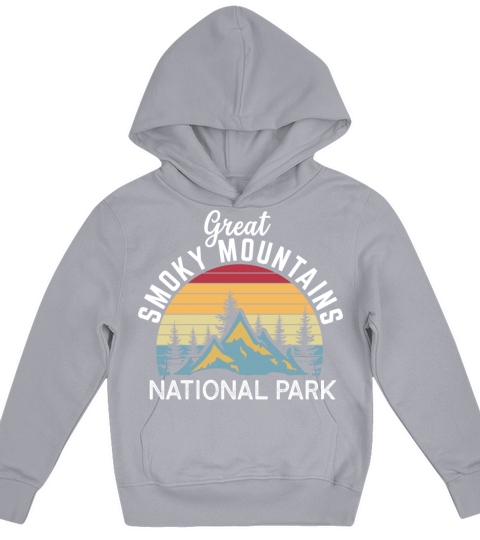 Great Smoky Mountains National Park Retro Vintage Kids Hoodie