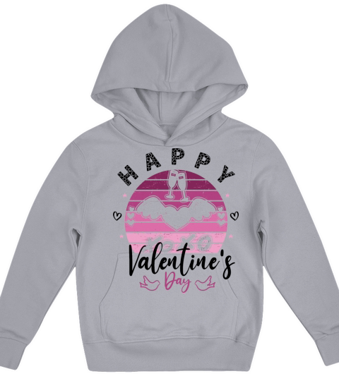 Happy Valentines Day 2023 Kids Hoodie